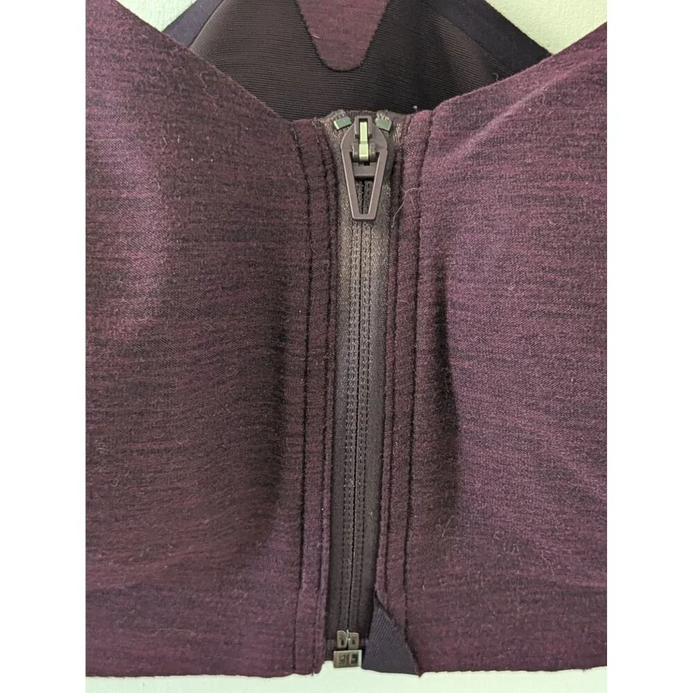 Knockout by Victorias Secret Purple Front-Close Sports Bra 36C Adjustable Straps - Picture 2 of 9